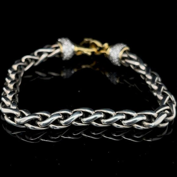David Yurman Gold SIlver Bracelet - Picture 4 of 6